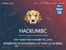 Tablet Screenshot of hackumbc.org